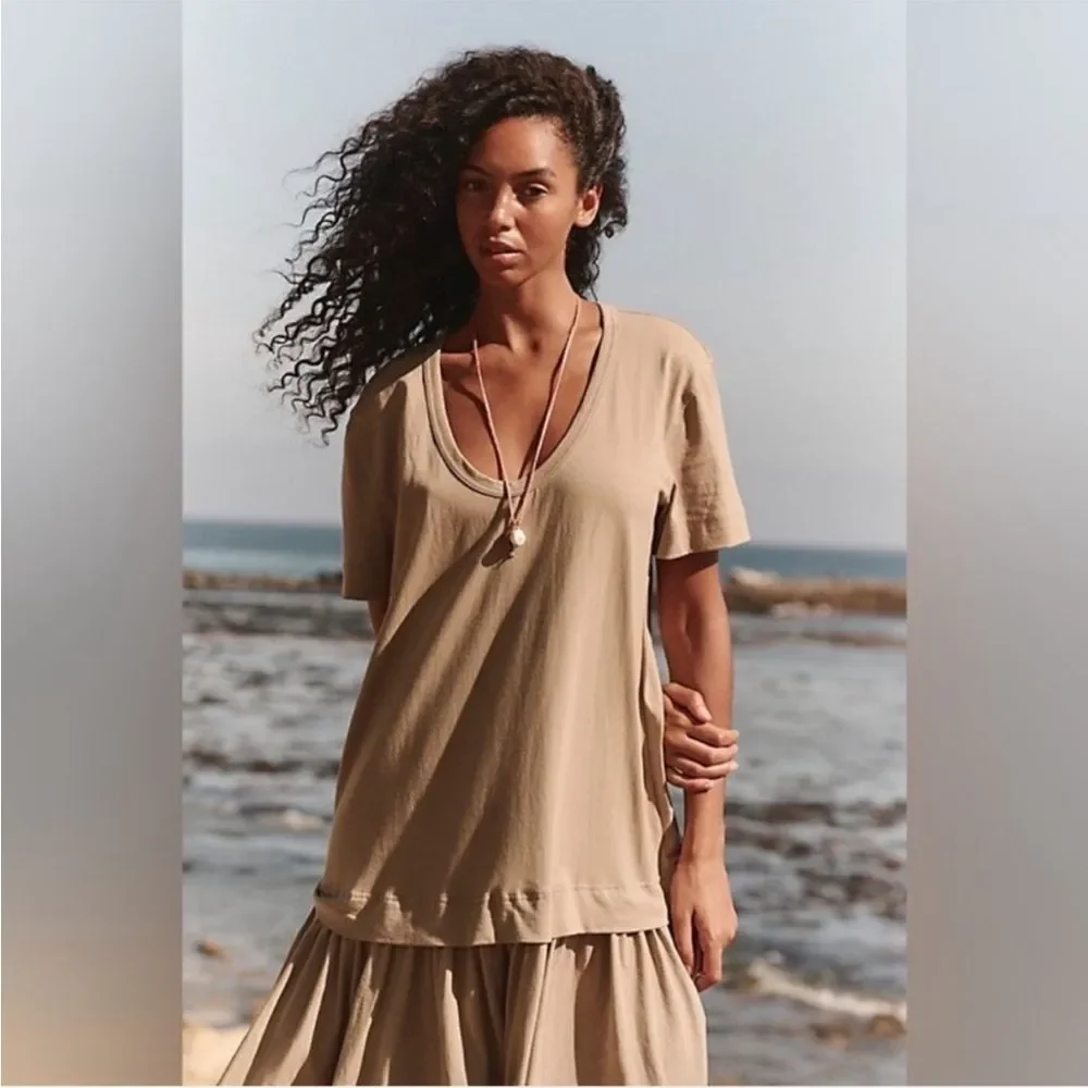Free People Olive/Taupe Maxi Dress